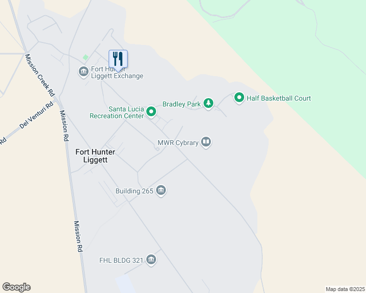 map of restaurants, bars, coffee shops, grocery stores, and more near 238 California Avenue in FT H LIGGETT