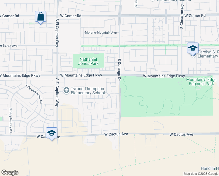 map of restaurants, bars, coffee shops, grocery stores, and more near 10191 Cougar Crossing Street in Las Vegas