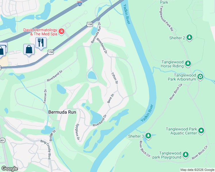 map of restaurants, bars, coffee shops, grocery stores, and more near 120 Bent Street in Advance