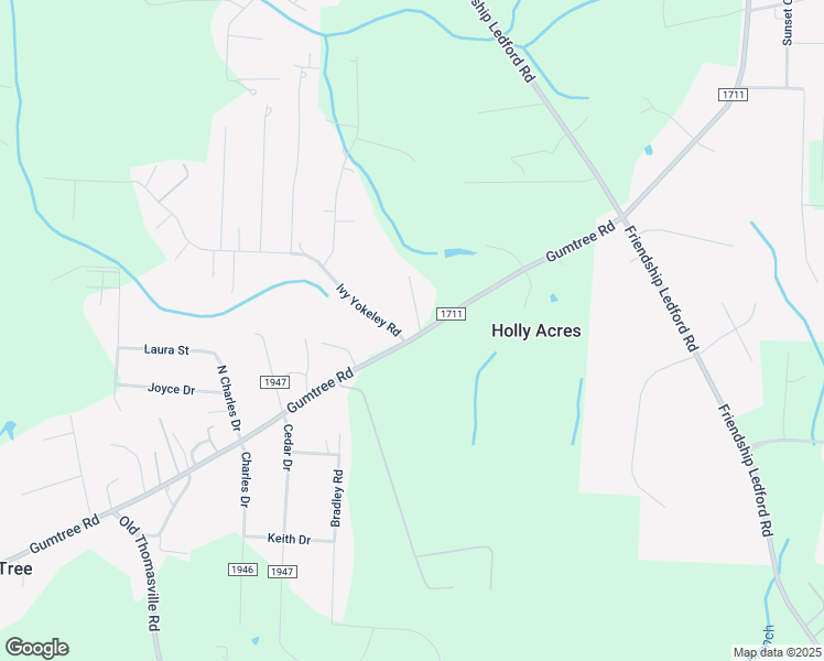 map of restaurants, bars, coffee shops, grocery stores, and more near 3403 Gumtree Road in Winston-Salem