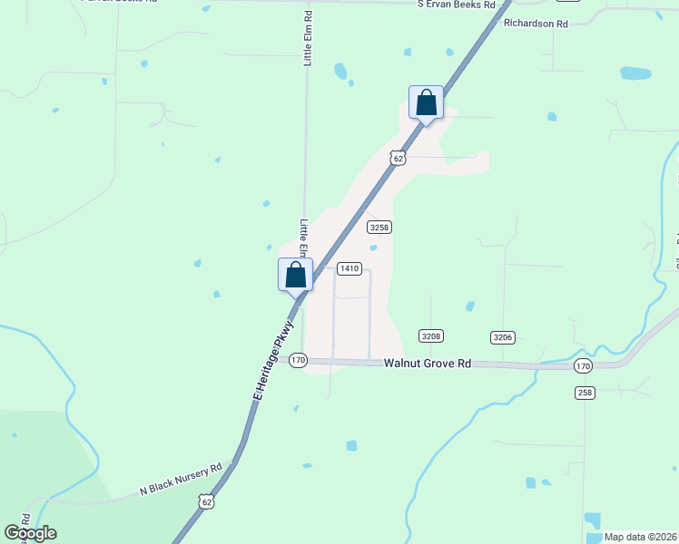 map of restaurants, bars, coffee shops, grocery stores, and more near 13123 West Highway 62 in Farmington