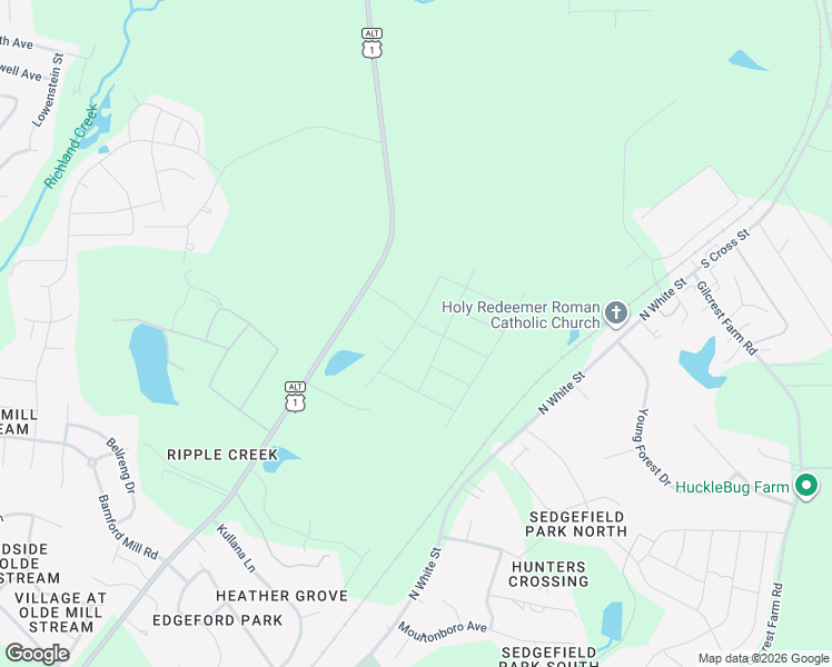 map of restaurants, bars, coffee shops, grocery stores, and more near 823 Youngsville Boulevard South in Wake Forest