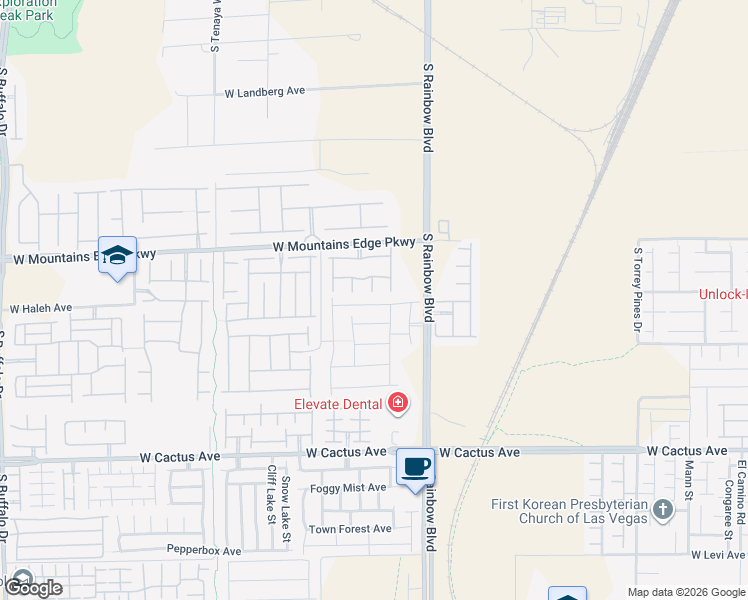 map of restaurants, bars, coffee shops, grocery stores, and more near 10166 Padona Hill Court in Las Vegas