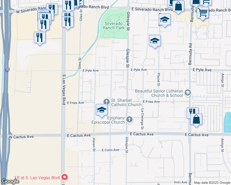 map of restaurants, bars, coffee shops, grocery stores, and more near 10234 Renae Nicole Court in Las Vegas