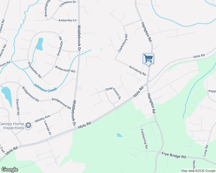 map of restaurants, bars, coffee shops, grocery stores, and more near 6411 Bluestone Park Drive in Clemmons