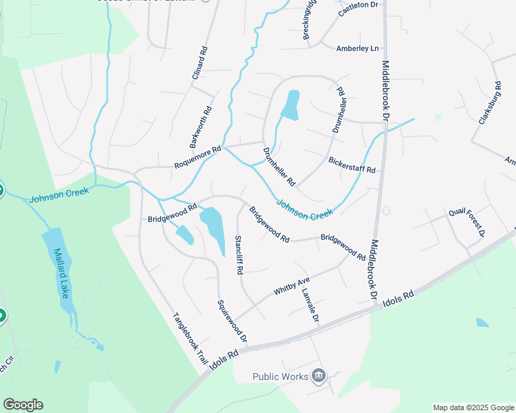 map of restaurants, bars, coffee shops, grocery stores, and more near 7018 Bridgewood Road in Clemmons
