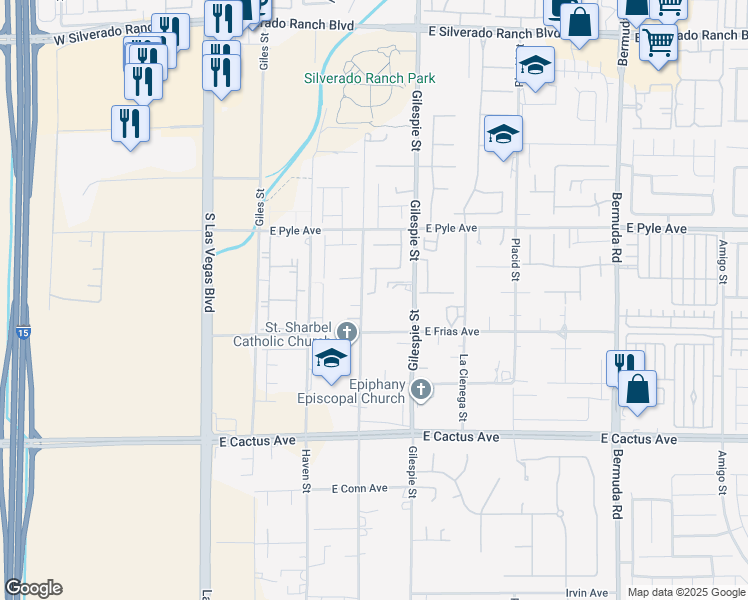 map of restaurants, bars, coffee shops, grocery stores, and more near 10234 Renae Nicole Court in Las Vegas