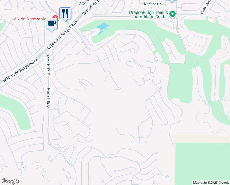 map of restaurants, bars, coffee shops, grocery stores, and more near 1599 Liege Drive in Henderson