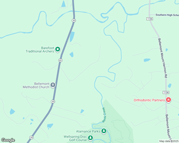 map of restaurants, bars, coffee shops, grocery stores, and more near 1580 Watkins Road in Burlington