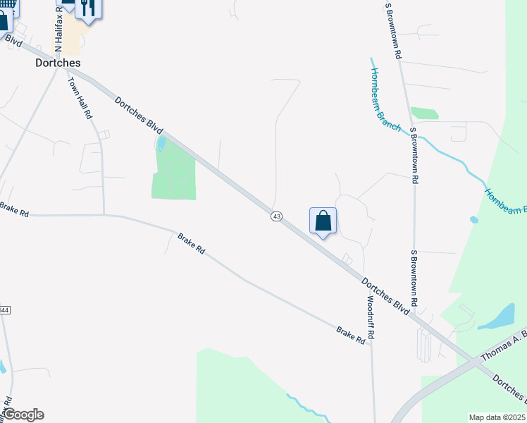 map of restaurants, bars, coffee shops, grocery stores, and more near 4050 Dortches Boulevard in Rocky Mount