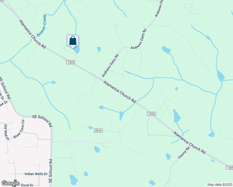 map of restaurants, bars, coffee shops, grocery stores, and more near 2414 Alamance Church Road in Greensboro