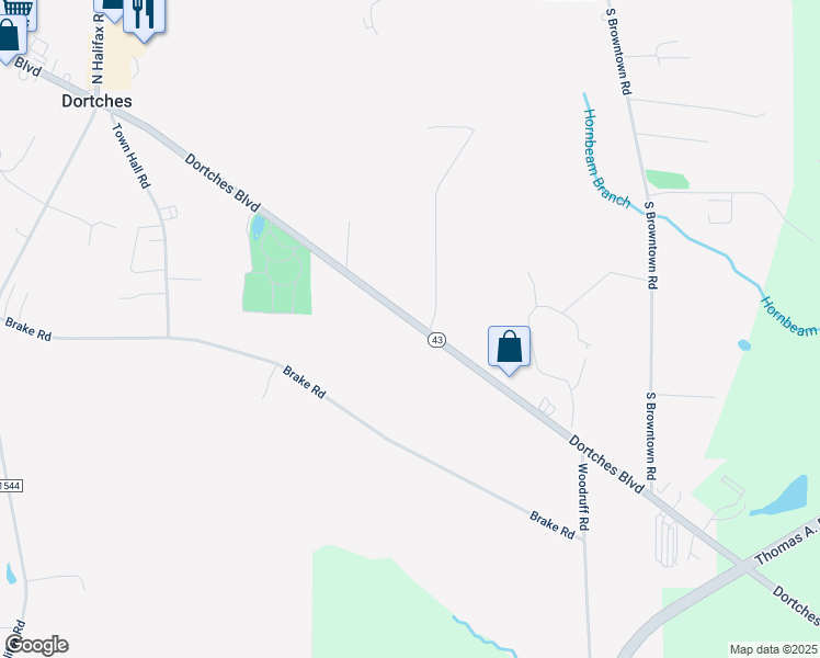 map of restaurants, bars, coffee shops, grocery stores, and more near 4050 Dortches Boulevard in Rocky Mount