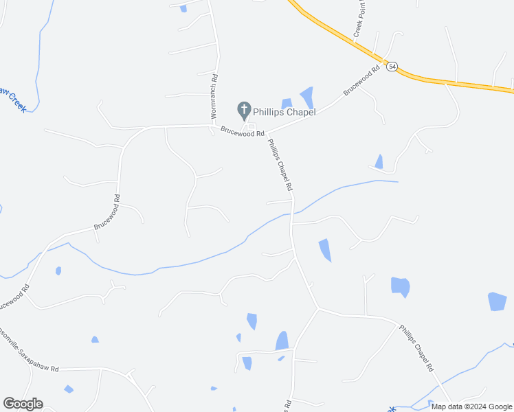 map of restaurants, bars, coffee shops, grocery stores, and more near 2000 Winn Creek Drive in Haw River