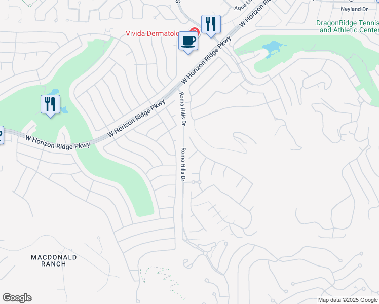 map of restaurants, bars, coffee shops, grocery stores, and more near 763 Ricota Court in Henderson