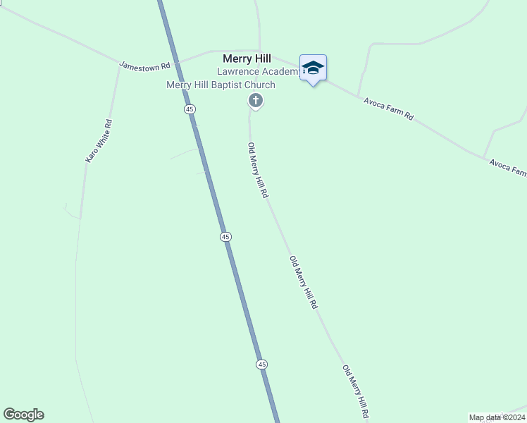 map of restaurants, bars, coffee shops, grocery stores, and more near 436 Old Merry Hill Road in Merry Hill