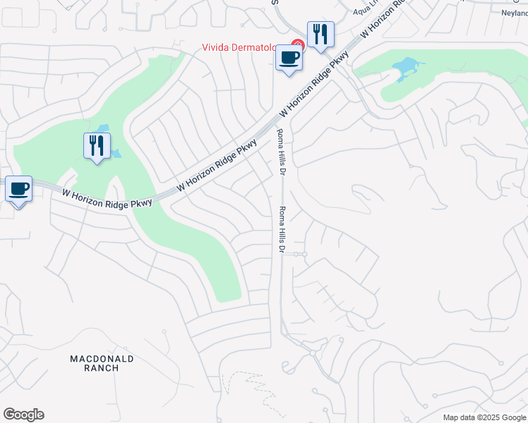 map of restaurants, bars, coffee shops, grocery stores, and more near 580 Cypress Gardens Place in Henderson