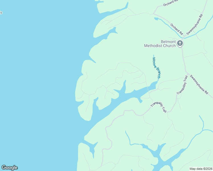map of restaurants, bars, coffee shops, grocery stores, and more near Stone View Drive in Dandridge