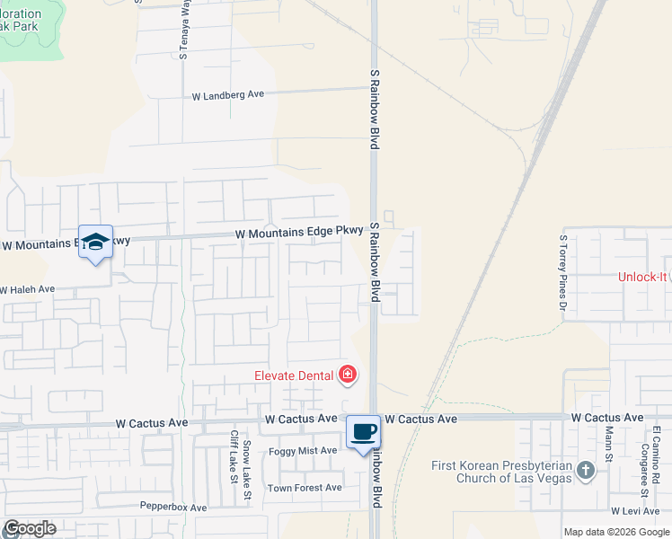 map of restaurants, bars, coffee shops, grocery stores, and more near 10179 Lucca Bluff Street in Las Vegas