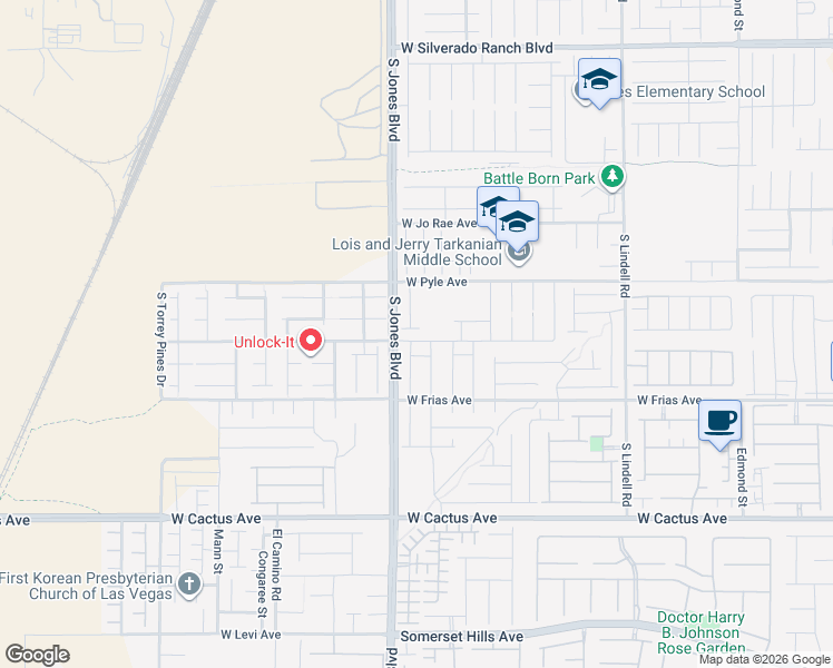 map of restaurants, bars, coffee shops, grocery stores, and more near 6041 Dana Estates Way in Las Vegas