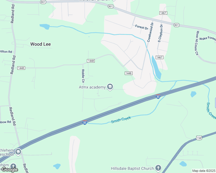 map of restaurants, bars, coffee shops, grocery stores, and more near 187 Ginny Lane in Advance