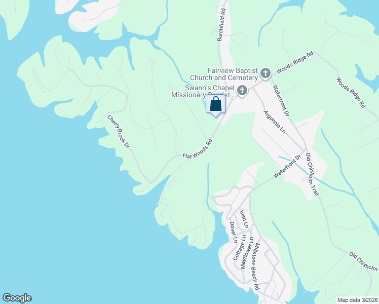 map of restaurants, bars, coffee shops, grocery stores, and more near 1369-1383 Flat Woods Rd in Dandridge