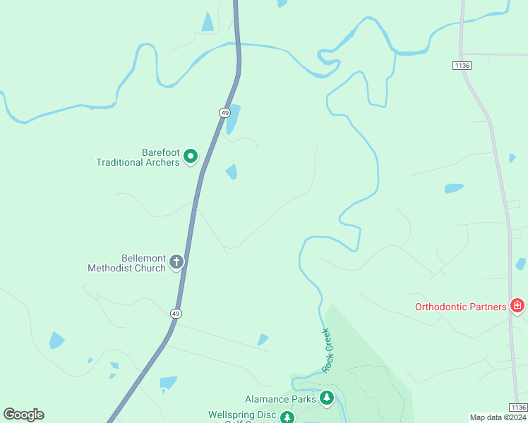 map of restaurants, bars, coffee shops, grocery stores, and more near 1603 Watkins Road in Burlington