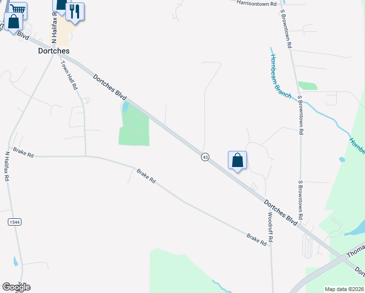 map of restaurants, bars, coffee shops, grocery stores, and more near 4076 Dortches Boulevard in Rocky Mount