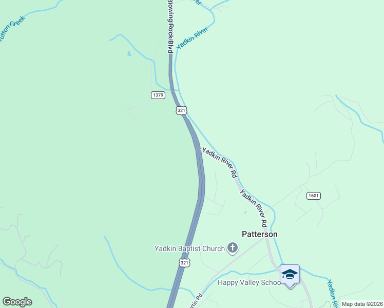 map of restaurants, bars, coffee shops, grocery stores, and more near 3167 Blowing Rock Boulevard in Lenoir