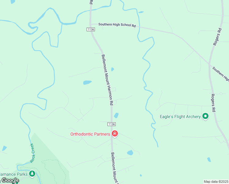 map of restaurants, bars, coffee shops, grocery stores, and more near 3914 Bellemont-Mt Hermon Road in Burlington