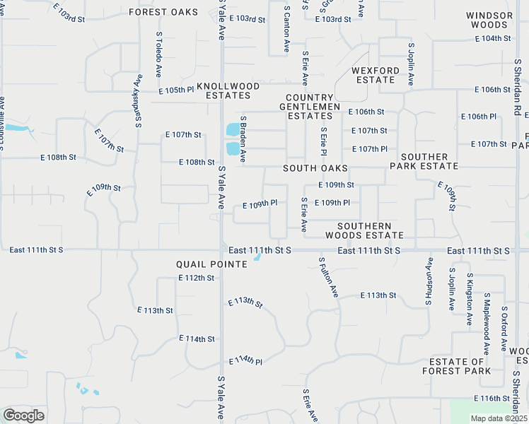 map of restaurants, bars, coffee shops, grocery stores, and more near 10931 South Canton Avenue in Tulsa