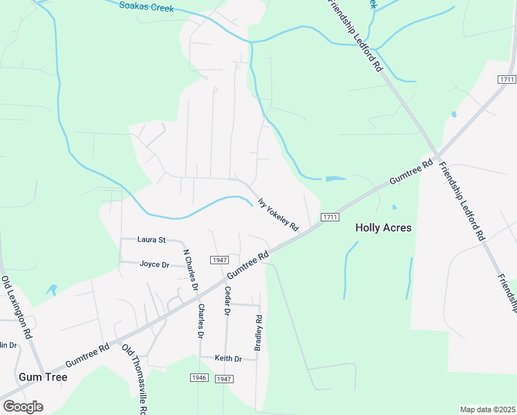 map of restaurants, bars, coffee shops, grocery stores, and more near 271 Ivy Yokeley Road in Winston-Salem