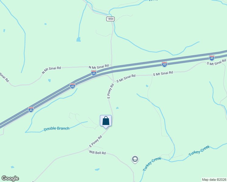 map of restaurants, bars, coffee shops, grocery stores, and more near 1409 East Piney Road in Dickson