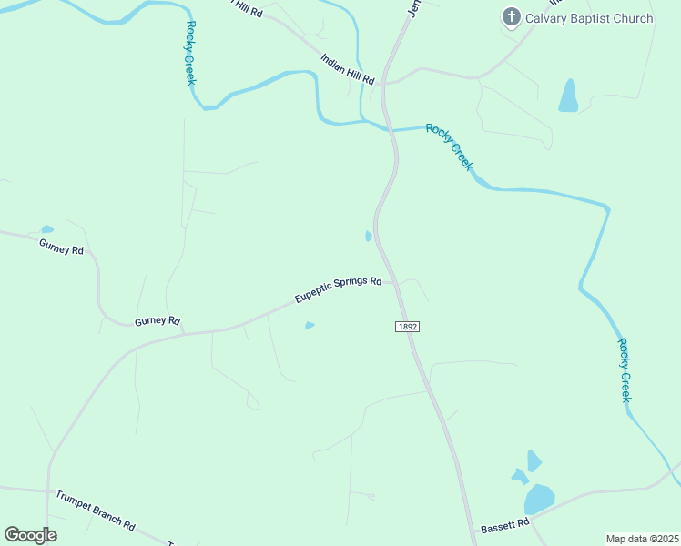 map of restaurants, bars, coffee shops, grocery stores, and more near 1099 Eupeptic Springs Road in Olin
