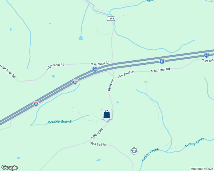 map of restaurants, bars, coffee shops, grocery stores, and more near 1409 East Piney Road in Dickson