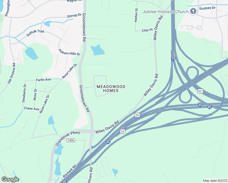 map of restaurants, bars, coffee shops, grocery stores, and more near 4103 Adamson Drive in Greensboro