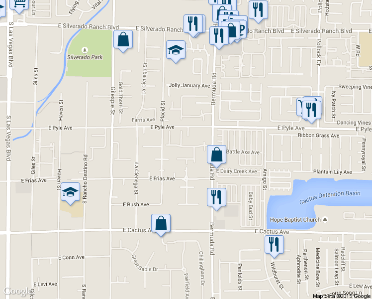 map of restaurants, bars, coffee shops, grocery stores, and more near 356 Brabant Avenue in Las Vegas