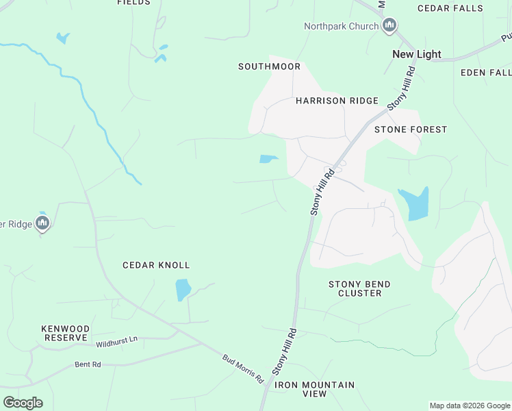 map of restaurants, bars, coffee shops, grocery stores, and more near 7817 Stony Hill Road in Wake Forest