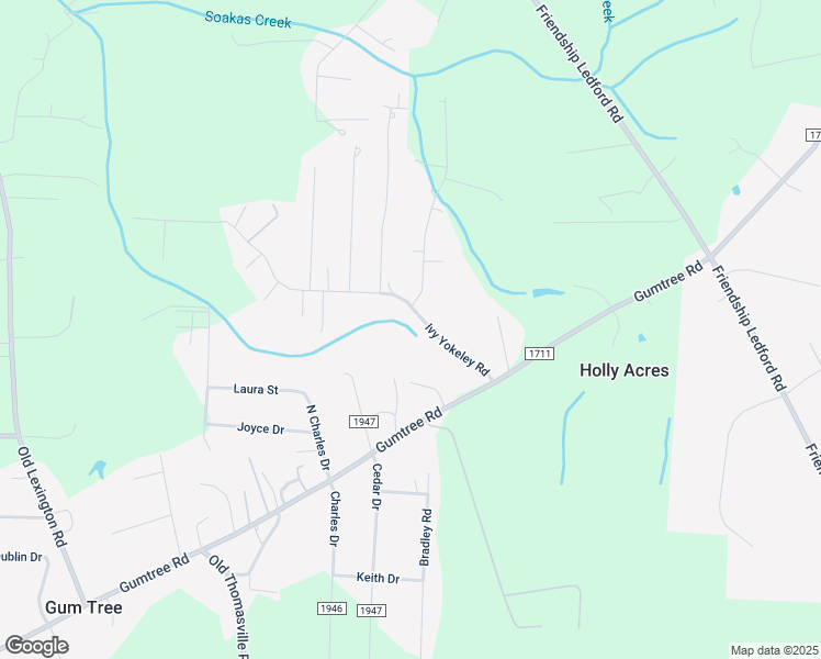 map of restaurants, bars, coffee shops, grocery stores, and more near 271 Ivy Yokeley Road in Winston-Salem