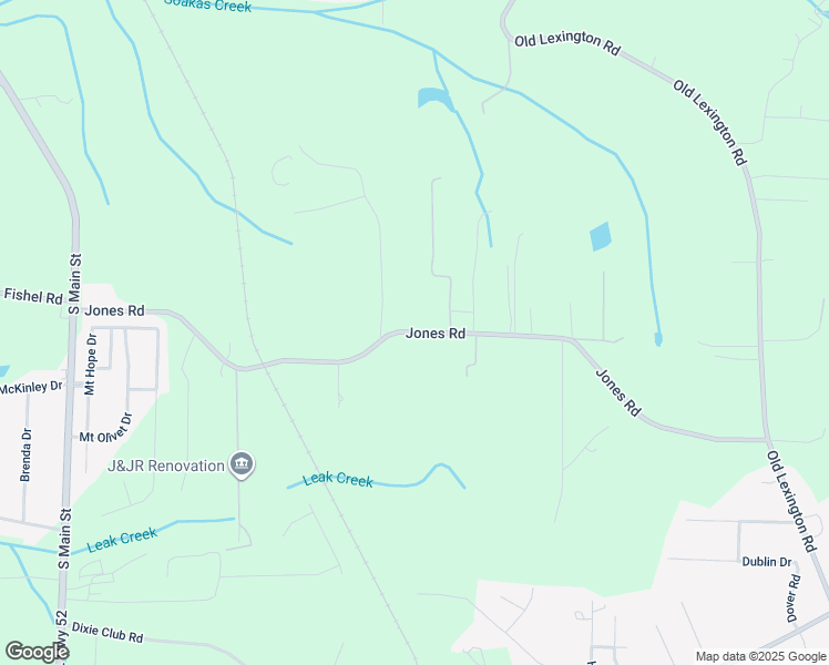 map of restaurants, bars, coffee shops, grocery stores, and more near Jones Road in Winston Salem
