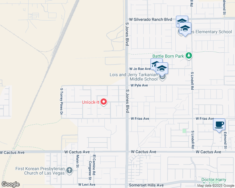 map of restaurants, bars, coffee shops, grocery stores, and more near 6116 Sierra Blue Court in Las Vegas