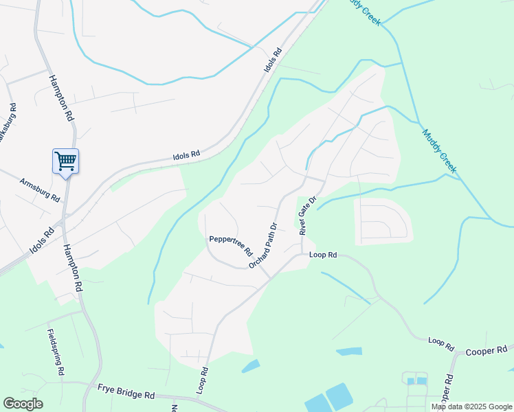map of restaurants, bars, coffee shops, grocery stores, and more near 7163 Ivy Trace Court in Clemmons