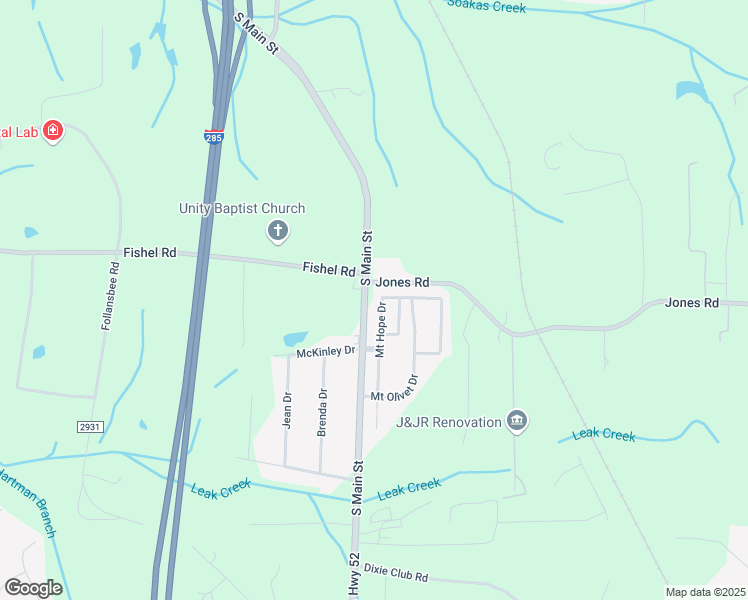 map of restaurants, bars, coffee shops, grocery stores, and more near 5119 Mount Hope Drive in Winston-Salem
