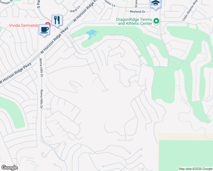 map of restaurants, bars, coffee shops, grocery stores, and more near 1599 Liege Drive in Henderson