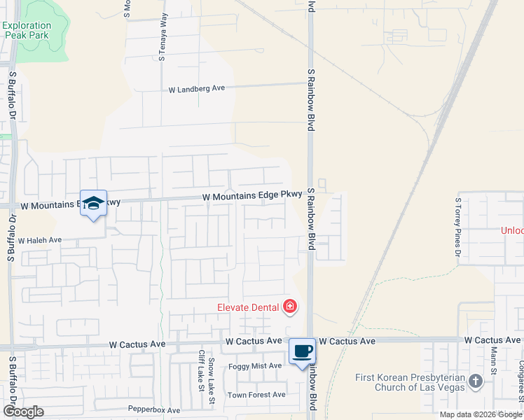 map of restaurants, bars, coffee shops, grocery stores, and more near 10166 Padona Hill Court in Las Vegas