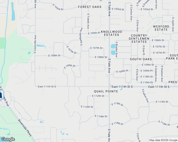 map of restaurants, bars, coffee shops, grocery stores, and more near 11002 South Toledo Avenue in Tulsa
