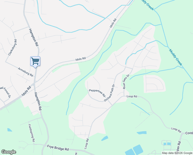 map of restaurants, bars, coffee shops, grocery stores, and more near 4659 Orchard Grove Drive in Clemmons