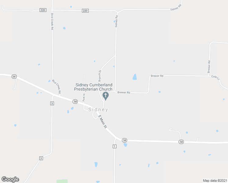 map of restaurants, bars, coffee shops, grocery stores, and more near 1072 Sidney Rd in Sidney