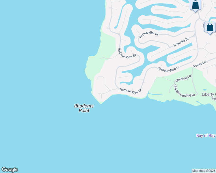 map of restaurants, bars, coffee shops, grocery stores, and more near 110 Prince Charles Court in Kill Devil Hills