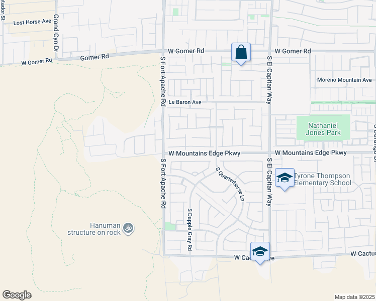 map of restaurants, bars, coffee shops, grocery stores, and more near 10092 Trotter Peak Street in Las Vegas