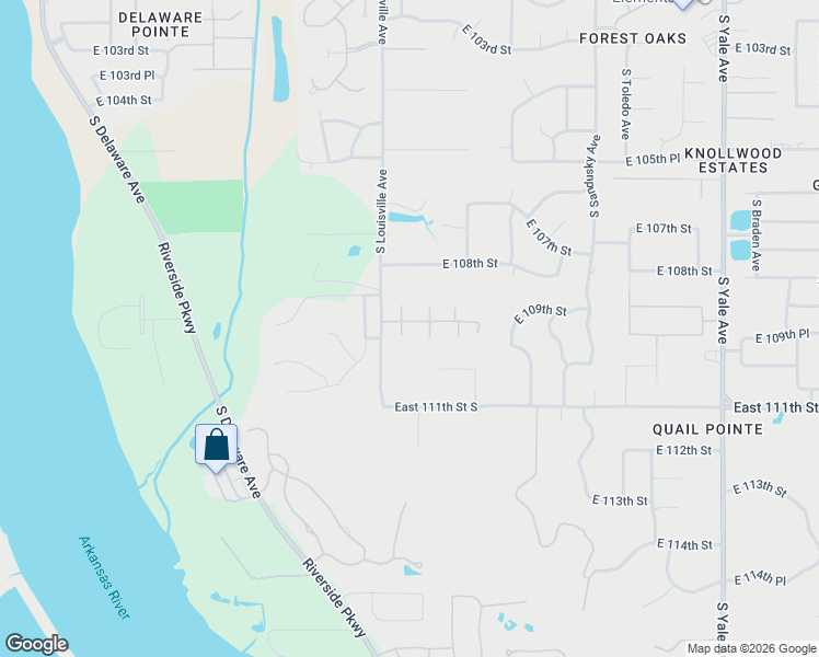 map of restaurants, bars, coffee shops, grocery stores, and more near 10808 South New Haven Avenue in Tulsa